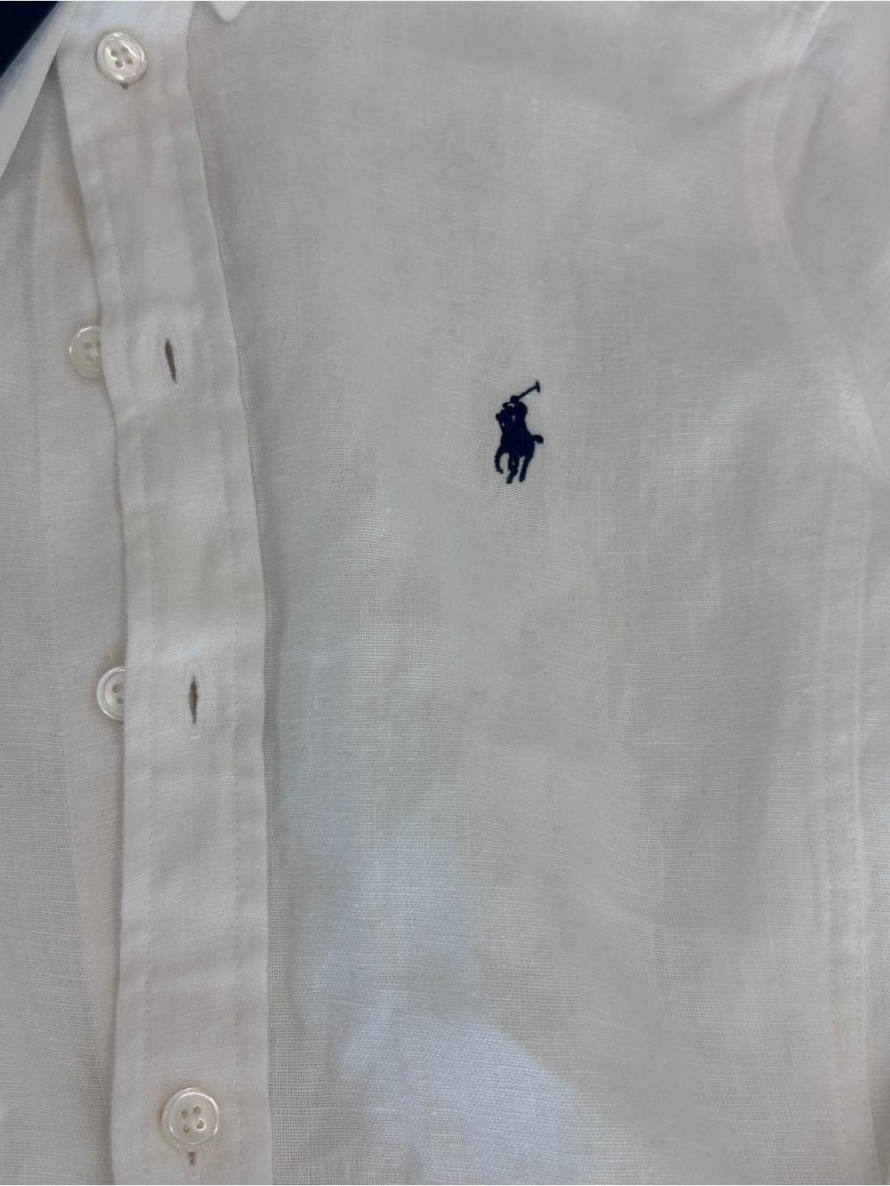 Polo Ralph Lauren Women’s Belted Linen Shirtdress White Sz 8 NWT - Picture 10 of 11